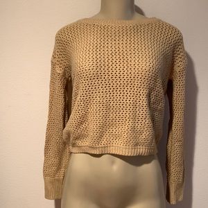 Boho open knit sweater